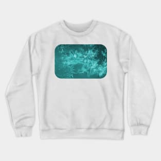 Aqua Ice Crystals Crewneck Sweatshirt